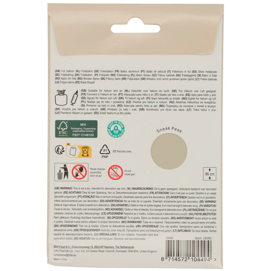 Mooideco - Number 9 - Creamy Latte - 34 inch - Folat
