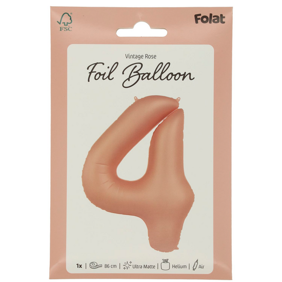Mooideco - Number 4 - Vintage Rose - 34 inch - Folat