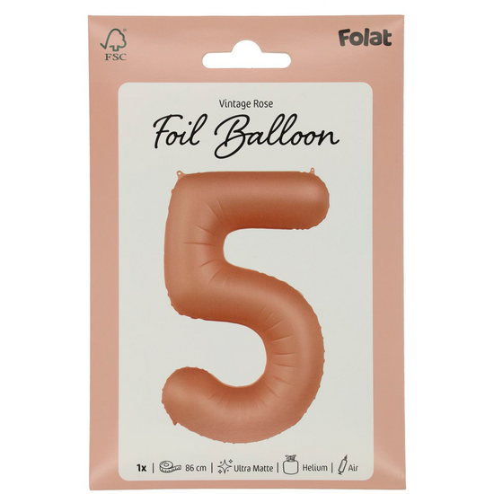 Mooideco - Number 5 - Vintage Rose - 34 inch - Folat