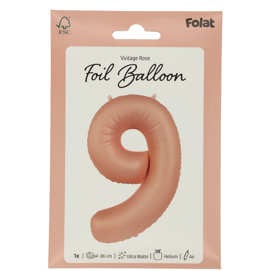 Mooideco - Number 9 - Vintage Rose - 34 inch - Folat