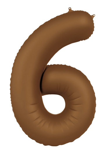 Mooideco - Number 6 - Chocolate - 34 inch - Folat