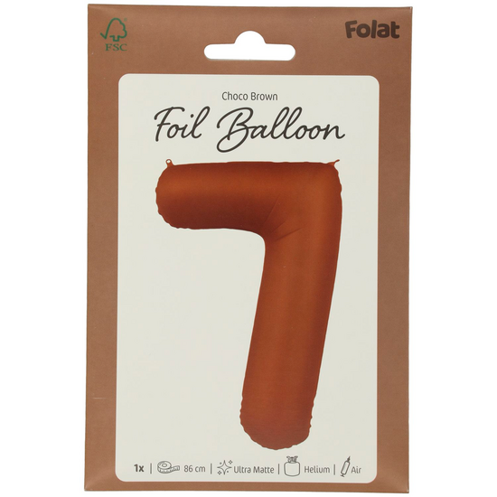 Mooideco - Number 7 - Chocolate - 34 inch - Folat