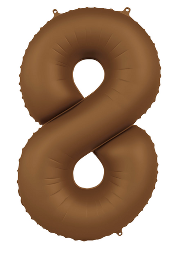 Mooideco - Number 8 - Chocolate - 34 inch - Folat
