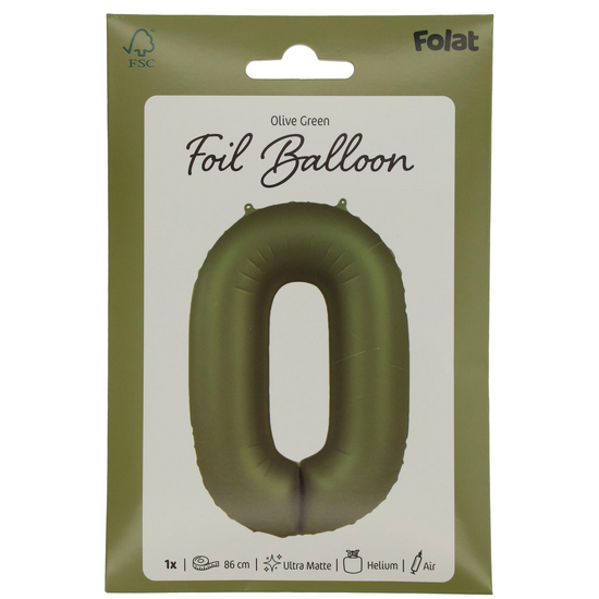 Mooideco - Number 0 - Olive Green - 34 inch - Folat