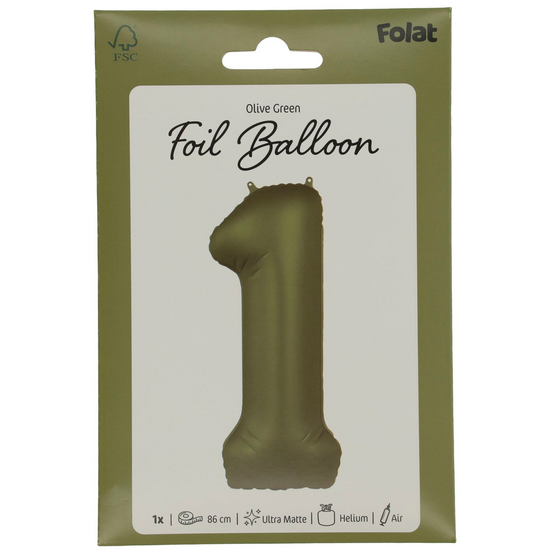 Mooideco - Number 1 - Olive Green - 34 inch - Folat