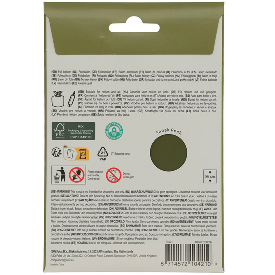 Mooideco - Number 1 - Olive Green - 34 inch - Folat