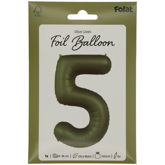 Mooideco - Number 5 - Olive Green - 34 inch - Folat
