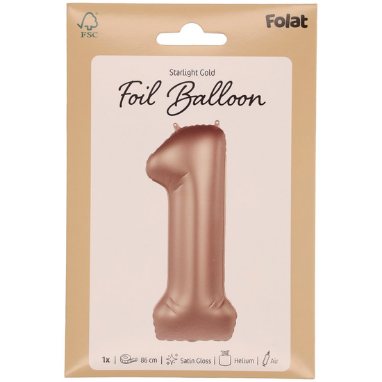 Mooideco - Number 1 - Starlight Gold - 34 inch - Folat
