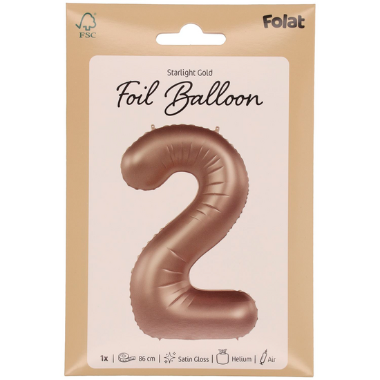 Mooideco - Number 2 - Starlight Gold - 34 inch - Folat
