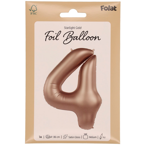 Mooideco - Number 4 - Starlight Gold - 34 inch - Folat