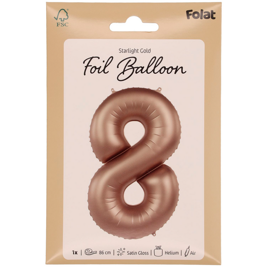 Mooideco - Number 8 - Starlight Gold - 34 inch - Folat