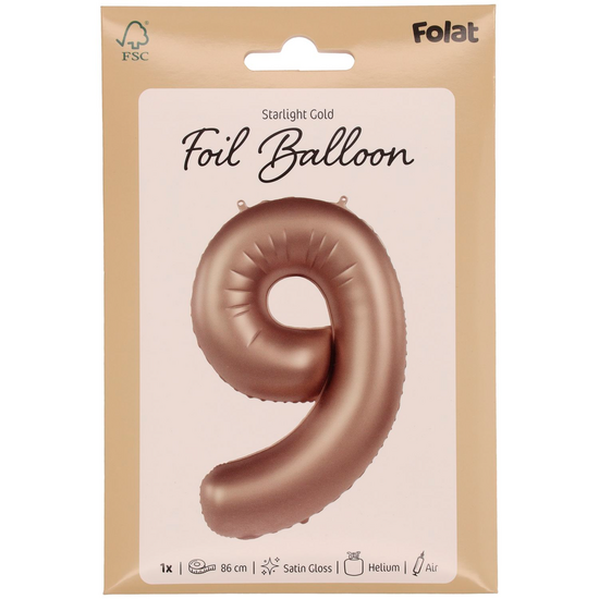 Mooideco - Number 9 - Starlight Gold - 34 inch - Folat