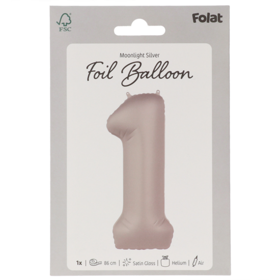 Mooideco - Number 1 - Moonlight Silver - 34 inch - Folat