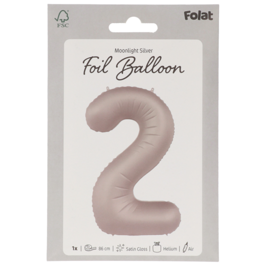 Mooideco - Number 2 - Moonlight Silver - 34 inch - Folat