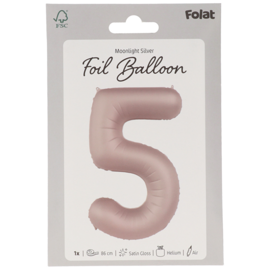 Mooideco - Number 5 - Moonlight Silver - 34 inch - Folat