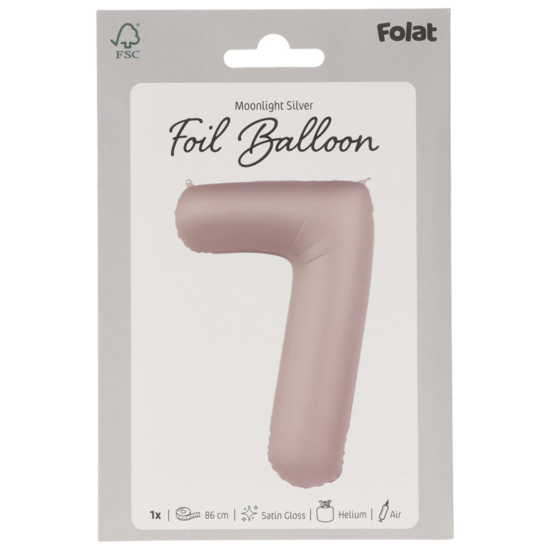 Mooideco - Number 7 - Moonlight Silver - 34 inch - Folat