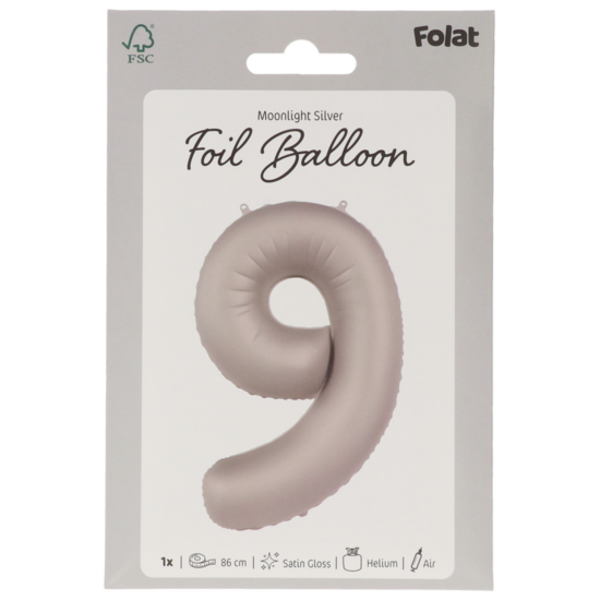 Mooideco - Number 9 - Moonlight Silver - 34 inch - Folat