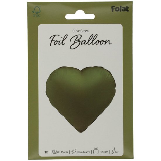 Mooideco - Heart - Olive Green - 18 inch - Folat