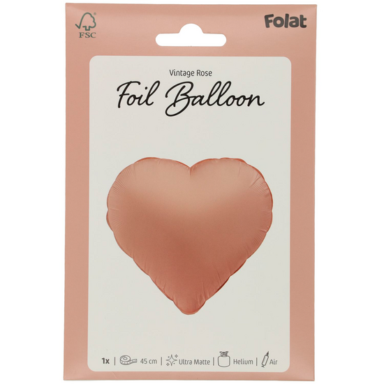 Mooideco - Heart - Vintage Rose - 18 inch - Folat