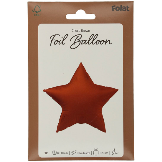 Mooideco - Star - Chocolate - 18 inch - Folat