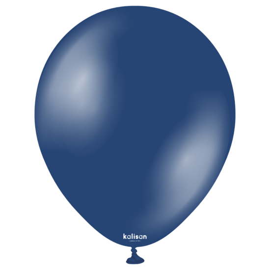 Mooideco - Kalisan ballonnen Metallic Midnight Blue - 12 inch