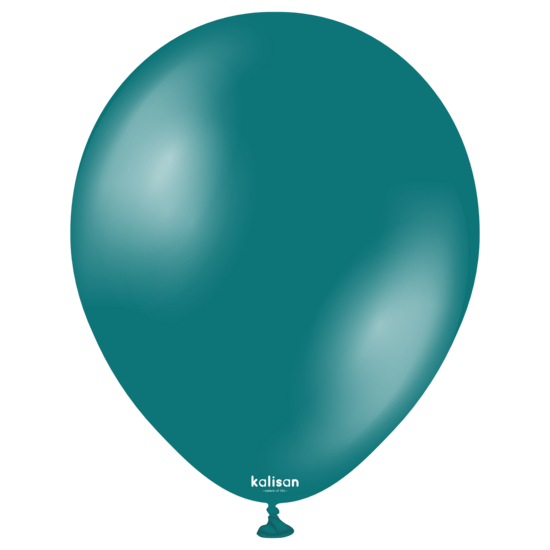 Mooideco - Kalisan ballonnen Metallic Turquoise - 5 inch