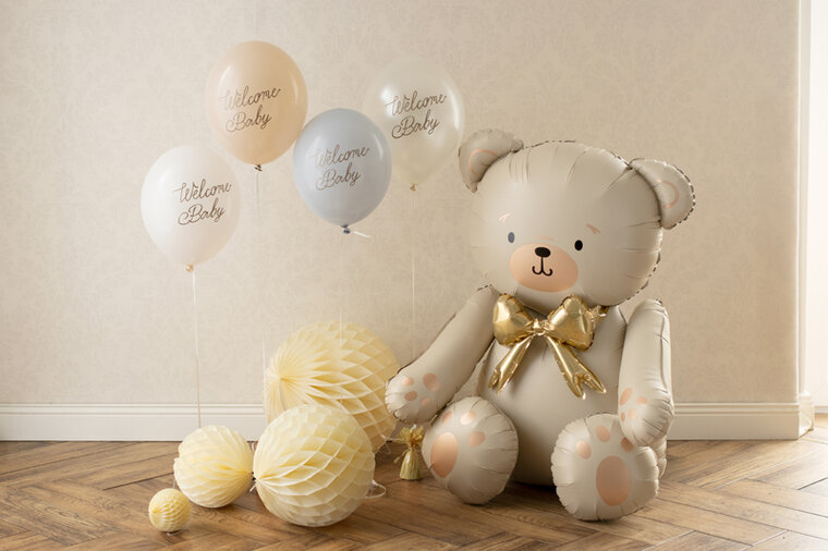 Mooideco - Beer Bear zittend - 44 inch - Party Deco 