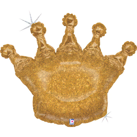 Mooideco - Glittering Gold Crown - 36 inch - Betallic 
