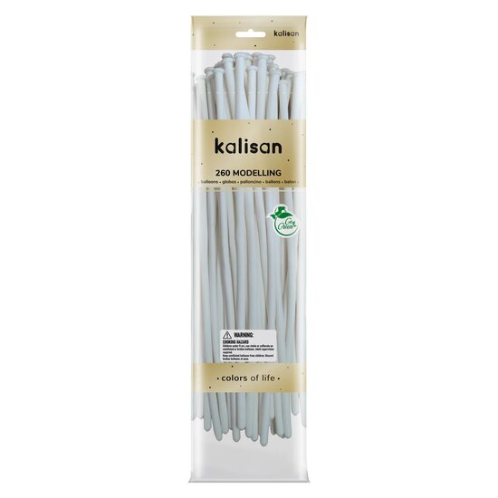 Mooideco - 260 - Standard White - Nozzle up - Kalisan balloons