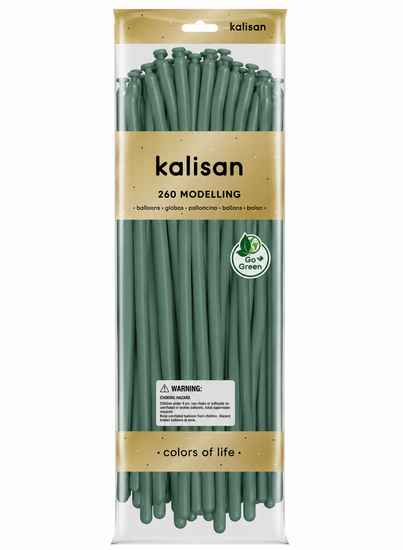 Mooideco - 260 - Retro Sage - Nozzle up - Kalisan balloons