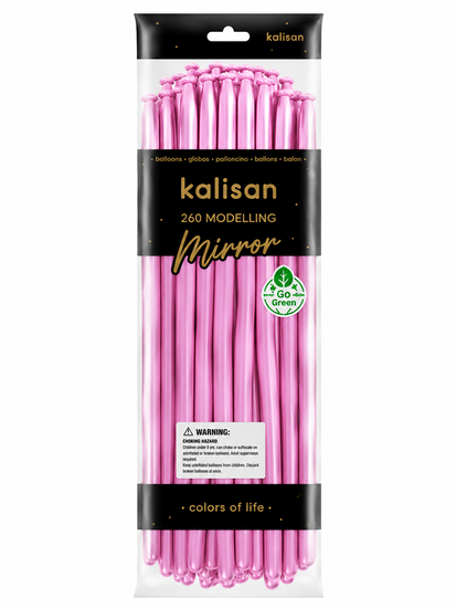 Mooideco - 260 - Mirror Green - Nozzle up - Kalisan balloons