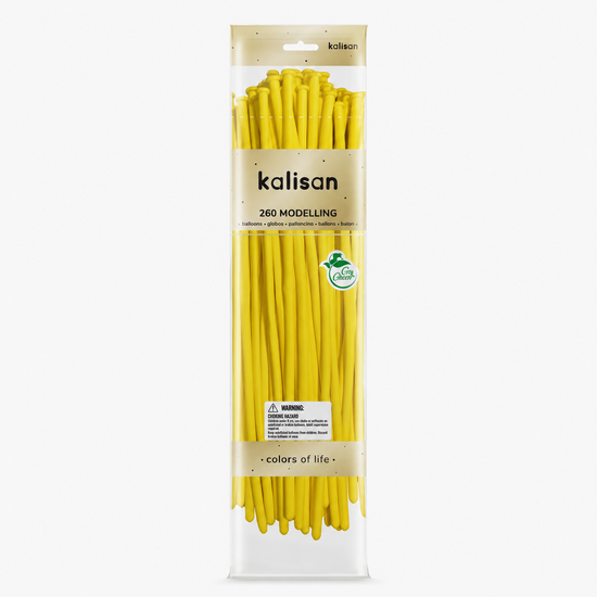 Mooideco - 260 - Standard Yellow - Nozzle up - Kalisan balloons