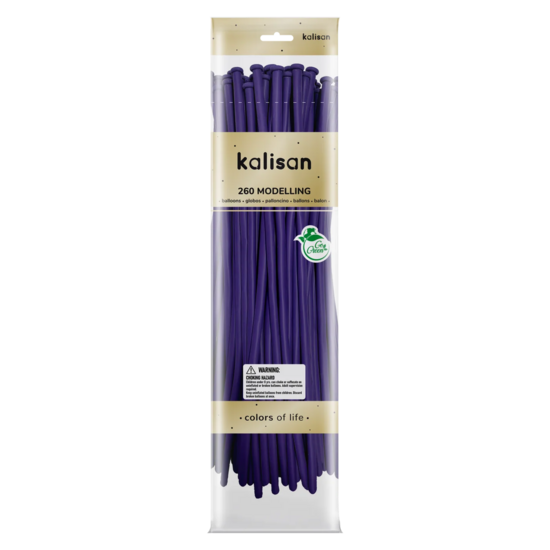 Mooideco - 260 - Standard Violet - Nozzle up - Kalisan balloons