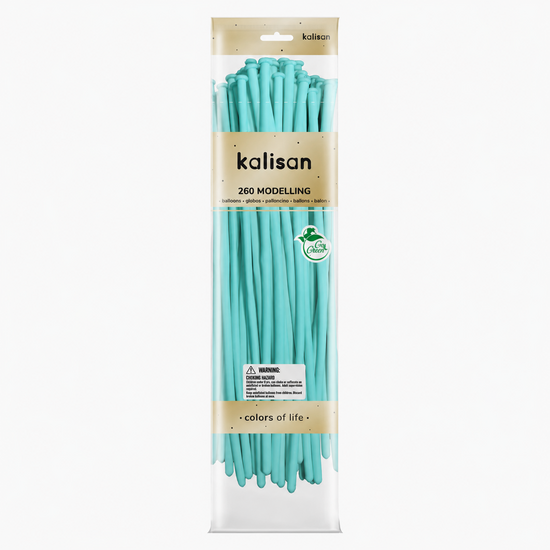Mooideco - 260 - Standard Sea Green - Nozzle up - Kalisan balloons