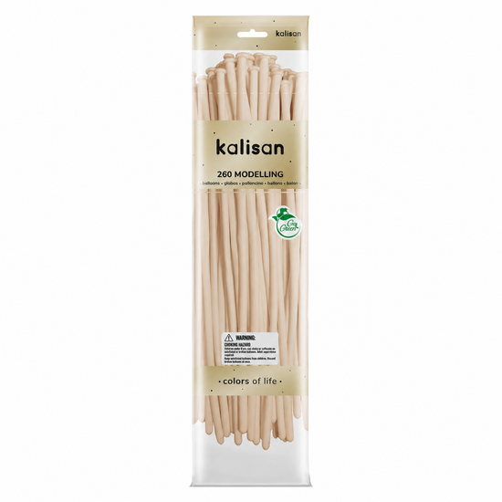 Mooideco - 260 - Macaron Salmon - Nozzle up - Kalisan balloons