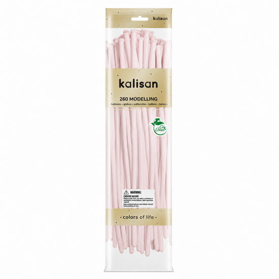 Mooideco - 260 - Macaron Pale Pink - Nozzle up - Kalisan balloons