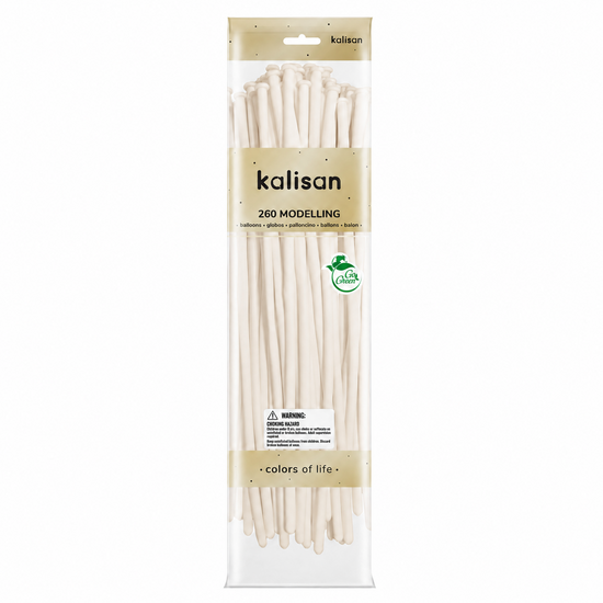 Mooideco - 260 - Macaron Pale Salmon - Nozzle up - Kalisan balloons