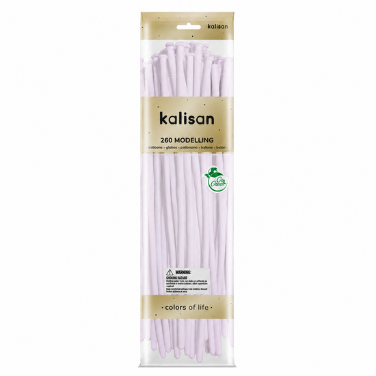 Mooideco - 260 - Macaron Pale Lilac - Nozzle up - Kalisan balloons