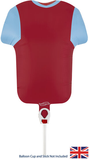 Mooideco - Sports Shirt - Blue / Claret - 11 inch - oaktree (1)