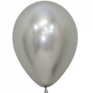 Mooideco - Sempertex ballonnen 12 inch reflex zilver