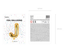 Letter - goud- J