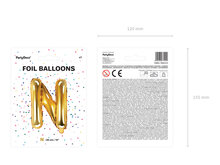 Letter - goud - N