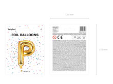 Letter - goud - P