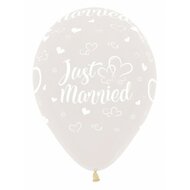 R12 - Just Married Hearts - Crystal Clear