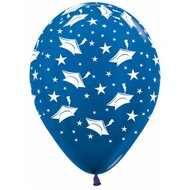 R12 - Graduation Hats - Metallic Blue