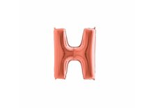 Mooideco - letter rose goud - H