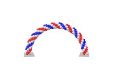 Big Metal Balloon Arch - White - Indoor - voorbeeld boog 
