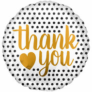 Mooideco - Thank You - Black dots - 18 inch - Anagram 