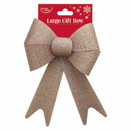 Mooideco - Rose Gouden Glitter Strik - 23 X 33 cm 