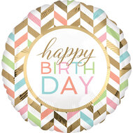 Mooideco - Pastel Celebration - Happy Birthday - 28 inch - P32 Anagram